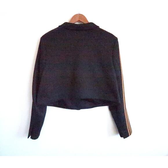 ADIDAS X IVY PARK Crop Suit Track Jacket Black Gold Pique 1X 14 XXL NWT $120 - Picture 10 of 13